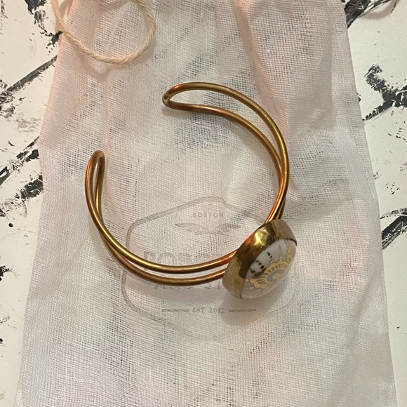 Porcelain and Stone Manderley Cuff Bracelet #2 NEW - Picture 8 of 8